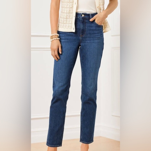 Talbots Women’s Slim Straight Ankle Jeans.‎ Size 8 - Picture 1 of 5